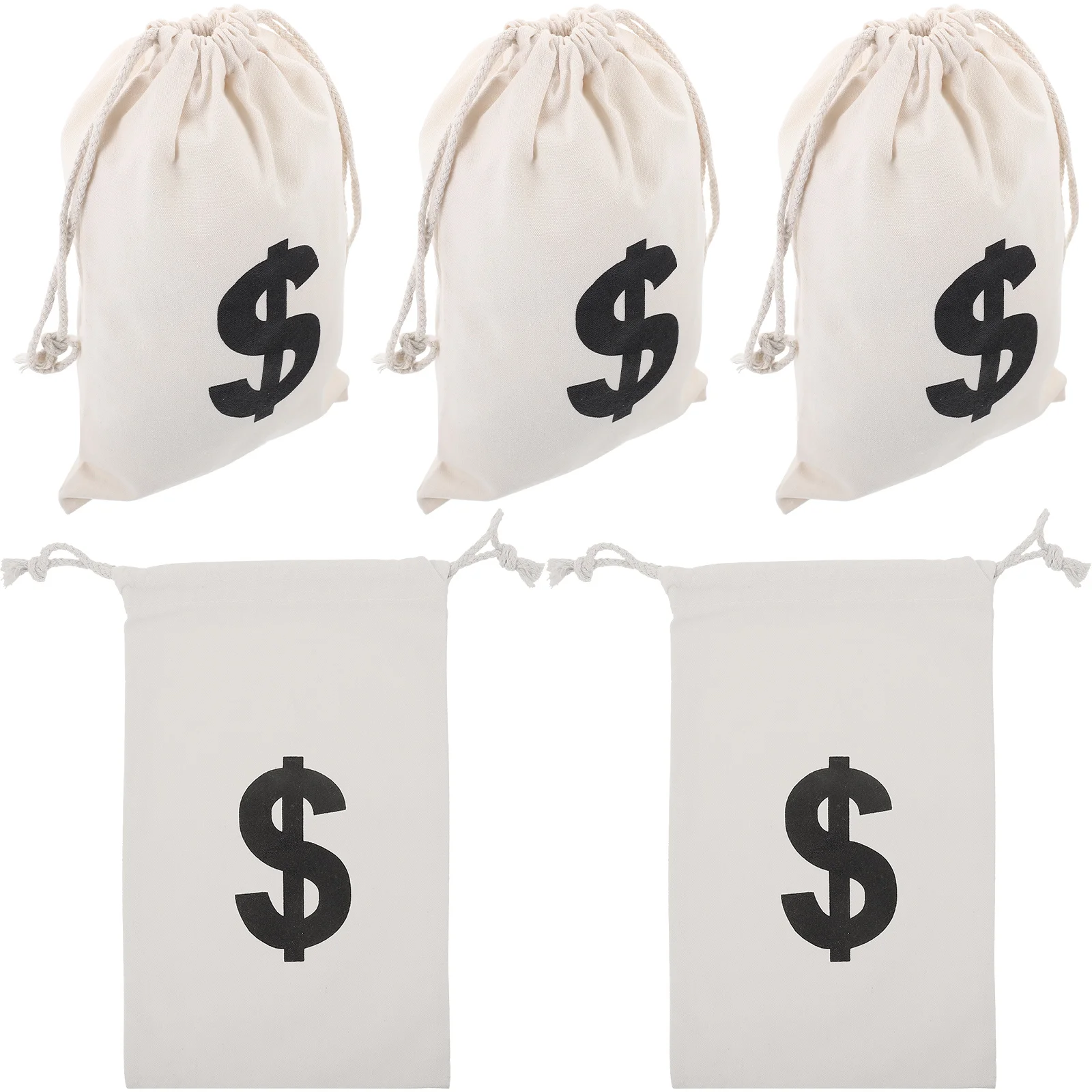 

5 Pcs Drawstring Money Pouch Bag Small Jewelry Pouches Gift Packaging Bags Party Treats