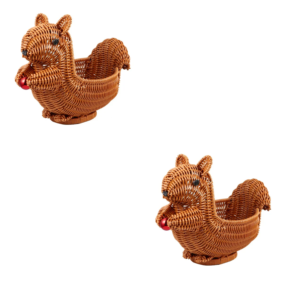 

Basket Fruit Tray Wicker Storage Rattan Bread Woven Vegetabledessert Organizer Serving Baskets Bowl Countercandy Drainer Shelf