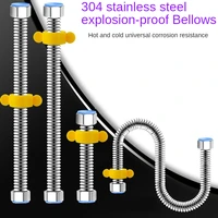 304 stainless steel basintoilet water weaved 12plumbing hosebathroom heater connect corrugated pipes with wrench pipe