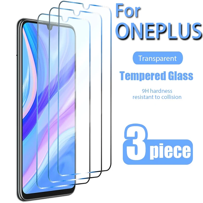 

HD Explosion Proof Screen Tempered Protector Film For Oneplus Nord 2 CE N100 N200 N10 5G 5 6 7 8 9 5T 6T 7T 8T 9R 9RT Pro Cover