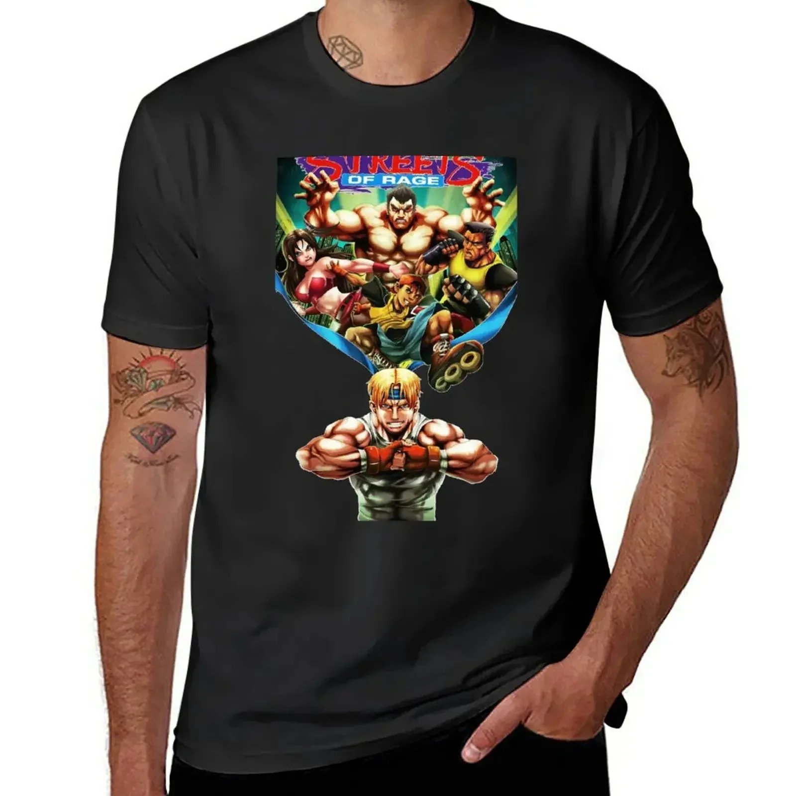 Футболка с открытыми костяшками Street of rage эстетическая одежда индивидуальный