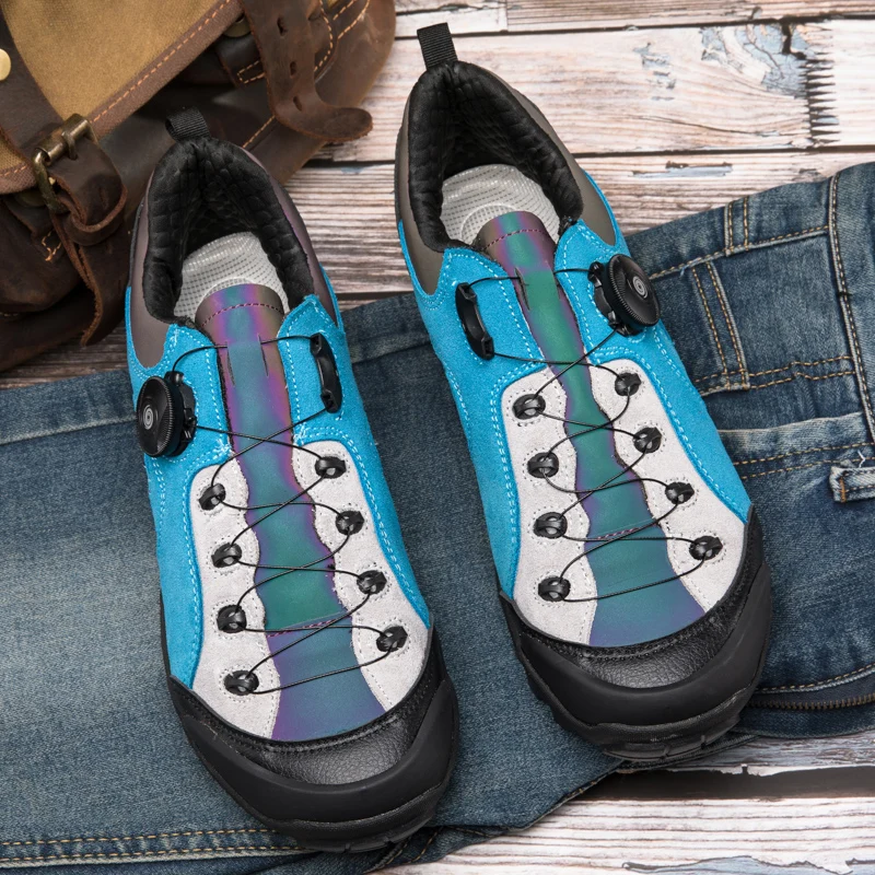 QNX-TB199 High Quality Mens Hiking Shoes with BOA Non-Slip Climbing Boot Wearable Training Sneakers Outdoor Trekking Shoes 39-50