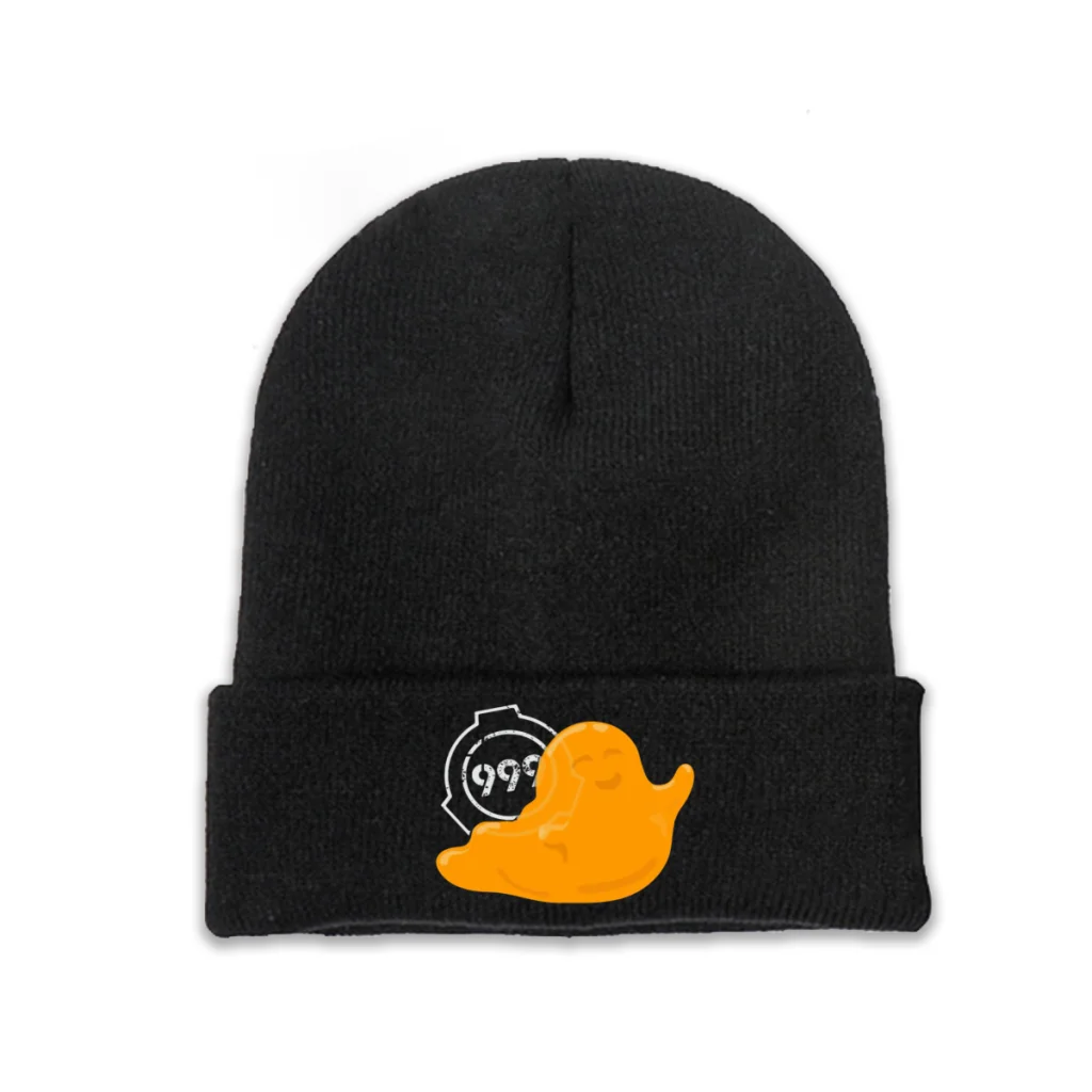 

Knit Hat SCP Foundation Fictional Organization Winter Warm Beanie Caps 999 The Tickle Monster Men Women Fashion Casual Bonnet