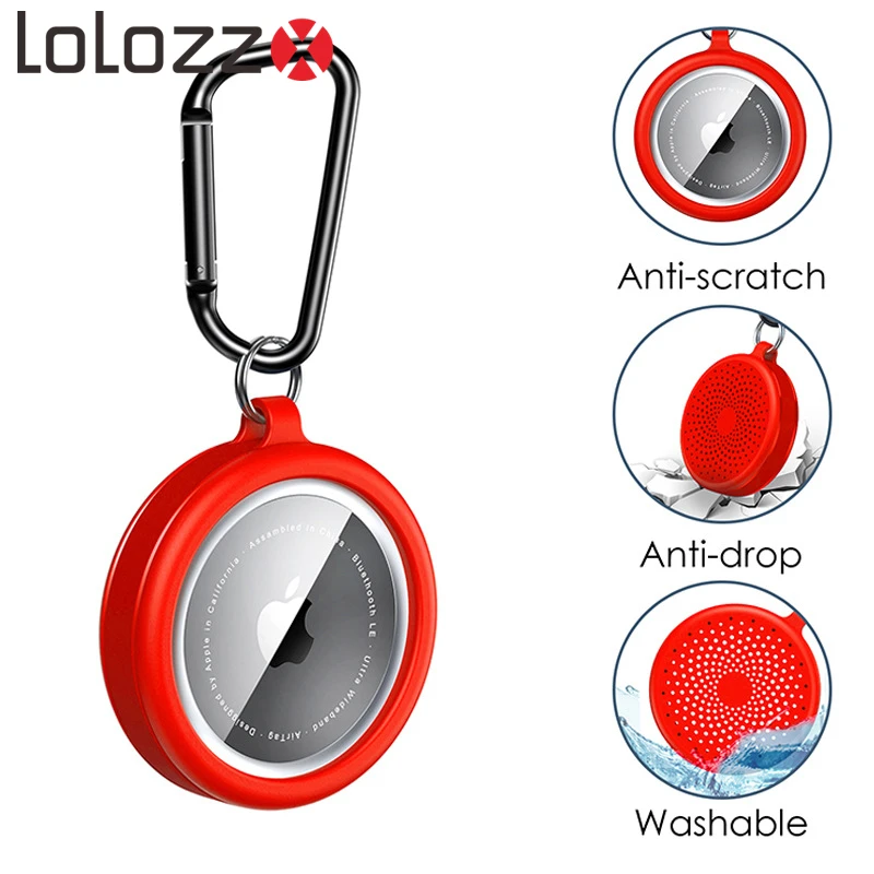 

Мягкий силиконовый защитный чехол для Apple AirTag с трекером местоположения, полноразмерный чехол для ключей с защитой от царапин и потери