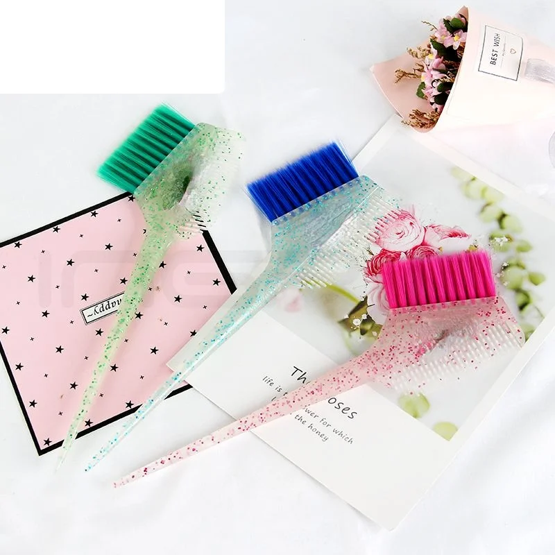 

Блестящая кисть для окрашивания волос, стильные мягкие щетинки, профессиональные аксессуары для волос в салоне, кисть для окрашивания воло...