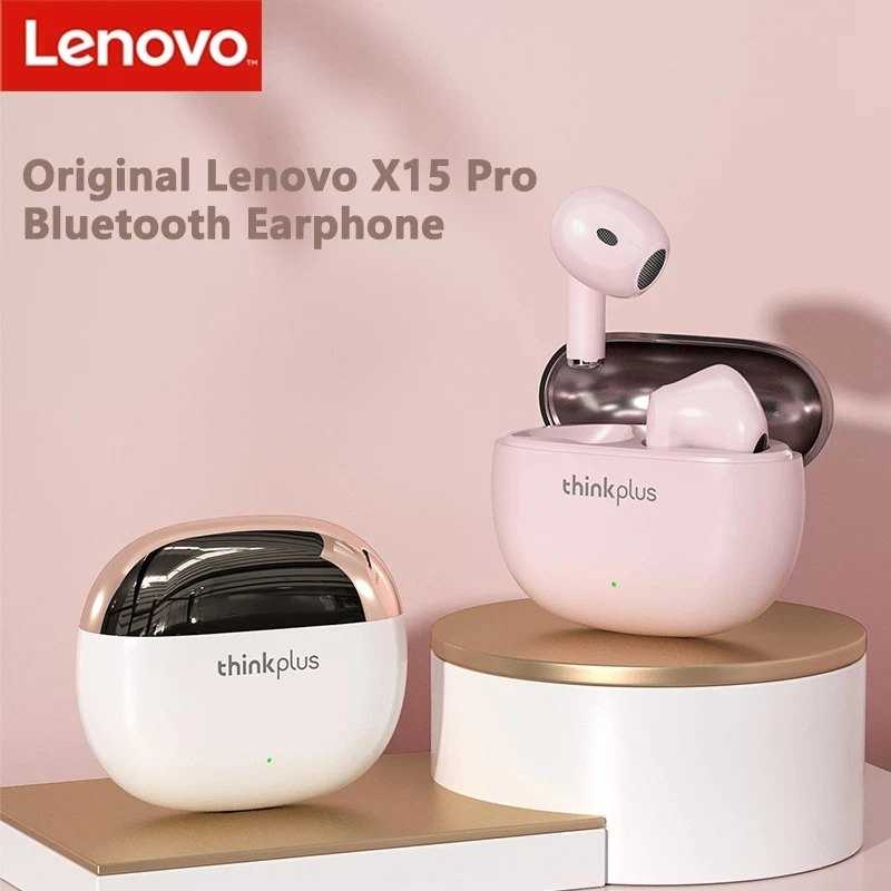 New Lenovo X15 Pro Bluetooth 5.1 Wireless Earphones ANC Noise Canceling AAC SBC Headphone Touch Control Earbuds Headset With Mic