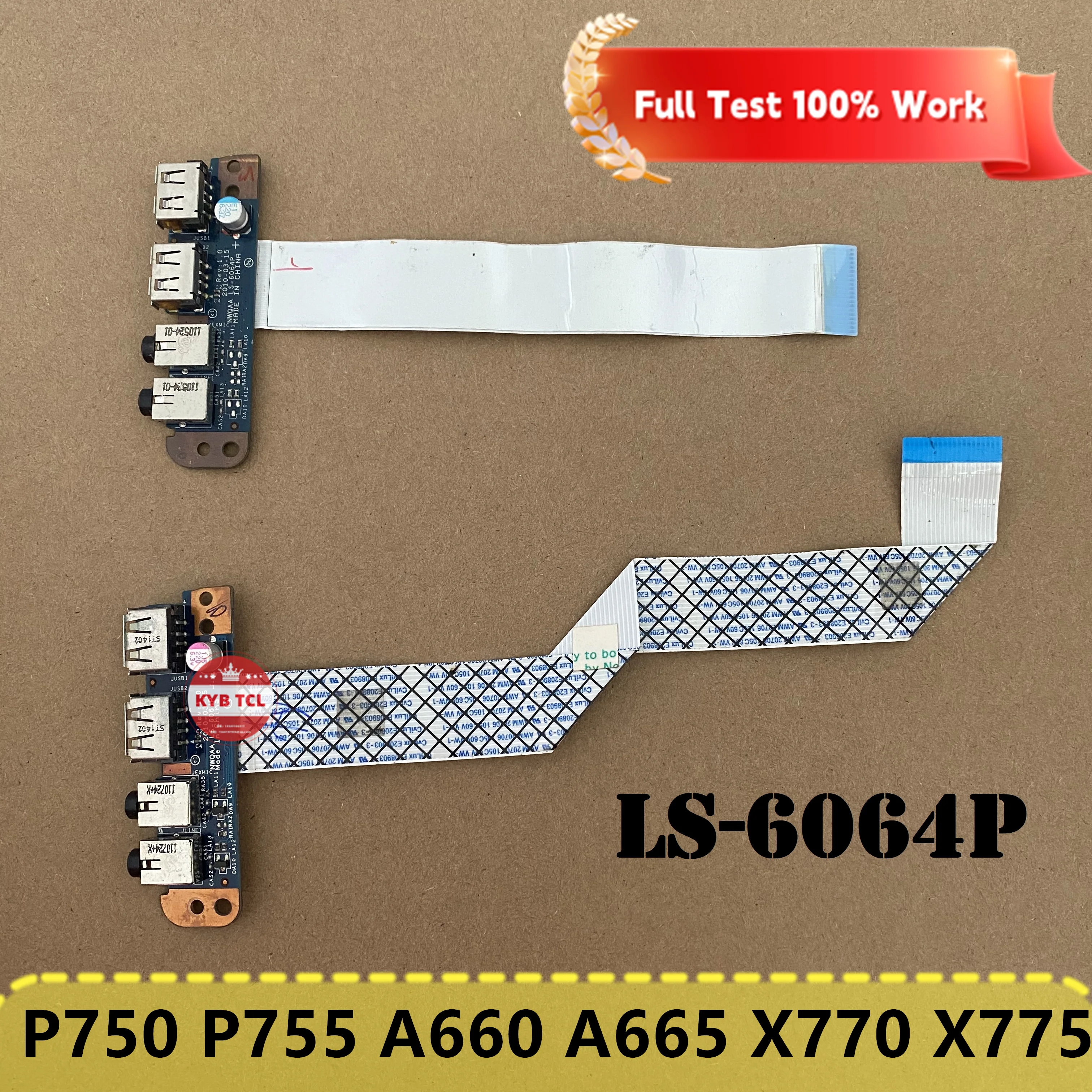 LS-6064P Ноутбук для Toshiba Satellite P750 P755 A660 A665 X770 X775 A665-S5170 Оригинальная USB-аудиоплата