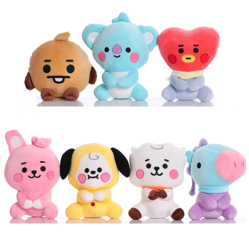 

12/22 см корейский идол супер звезда плюшевые игрушки мультяшное животное кукла брелок коала Лошадь Кролик BTSPlush игрушки Дети фанаты подарки н...