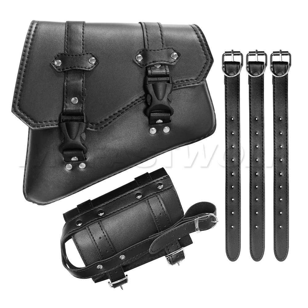 

Мотоциклетная сумка-маятник, левая водонепроницаемая боковая сумка для инструментов для Softial Models Dyna, седельная сумка из синтетической кожи, аксессуары