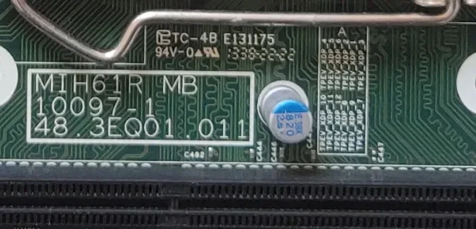 Оригинальная материнская плата Dell MIH61R MB E14583 M0502 10097-1