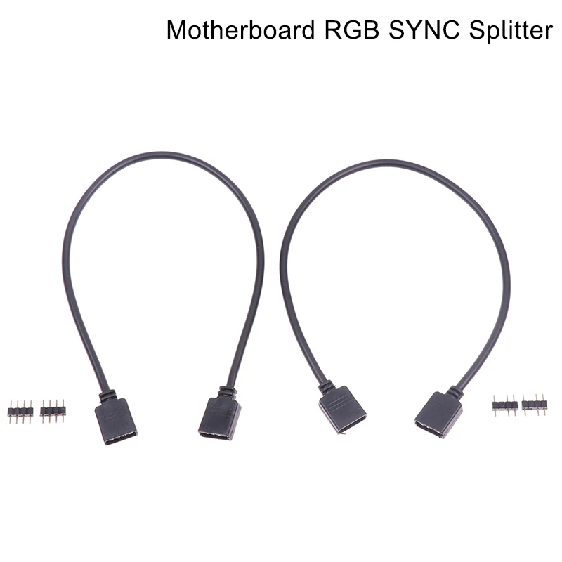 

Hot!30cm Motherboard RGB SYNC Splitter 12V 4Pin 5V 3Pin RGB/ARGB SYNC HUB Transfer Extension Cable PC Case Accessories