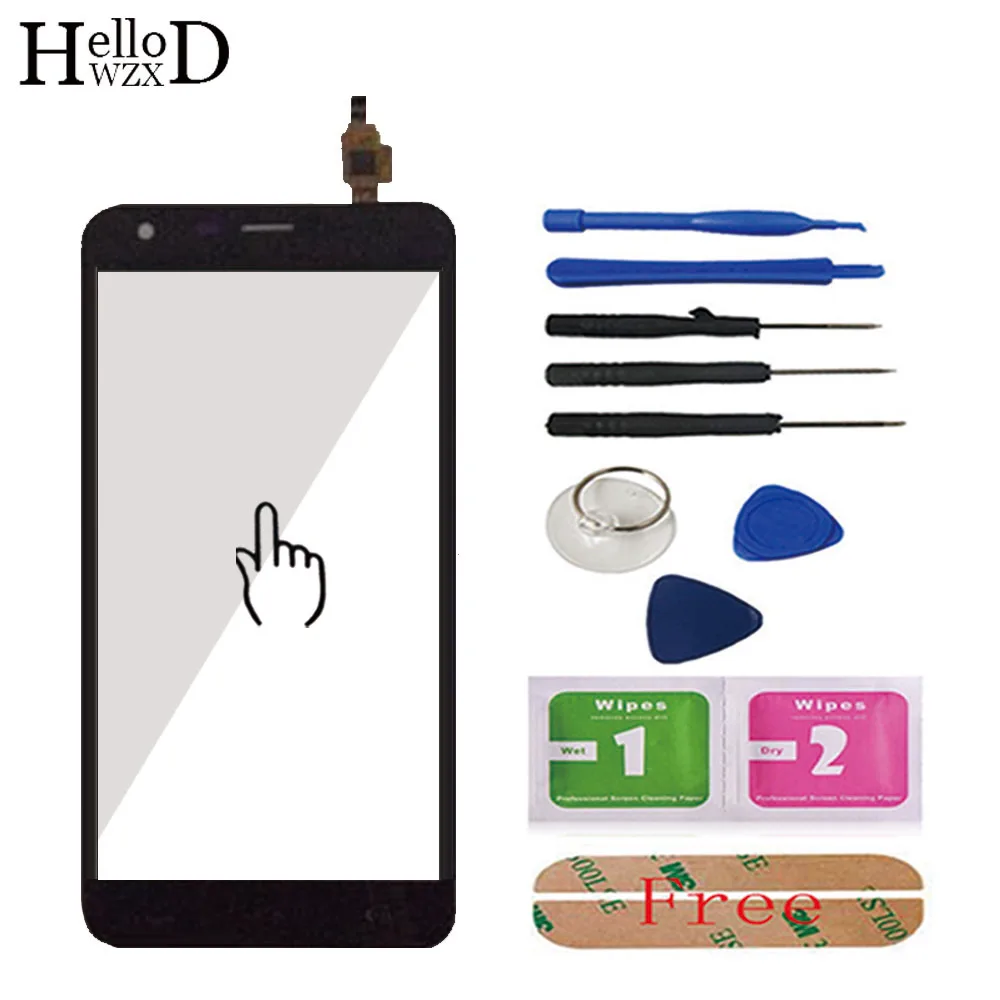 

5.5'' Mobile Phone Touch Glass For Homtom HT30 Touch Screen Glass Digitizer Panel Lens Sensor Tools Adhesive