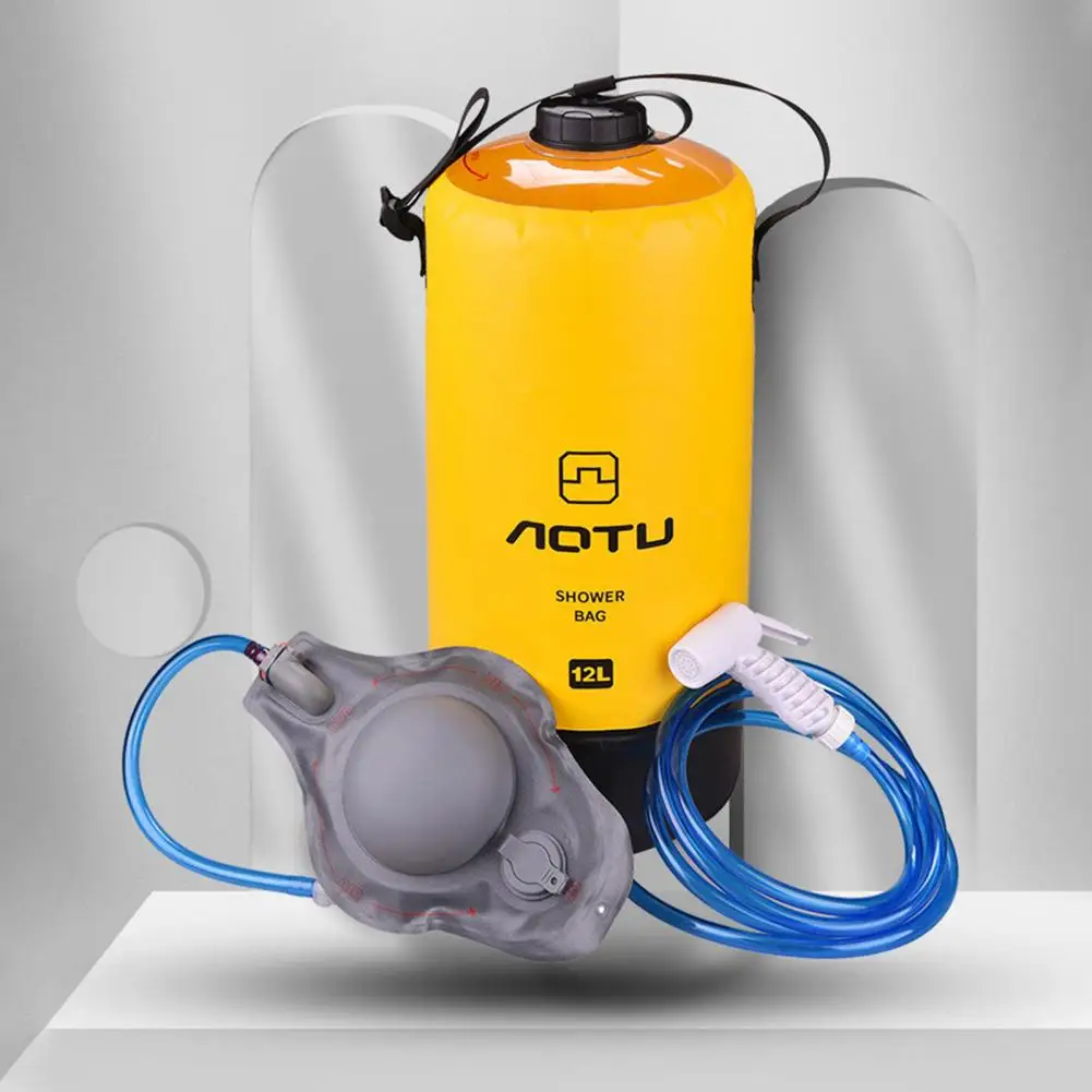 

Camping for Camping High Capacity 12L Outdoor Water Bag Folding Shower Bag Multifunctional Bath Artifact Washing Pressure Bathin