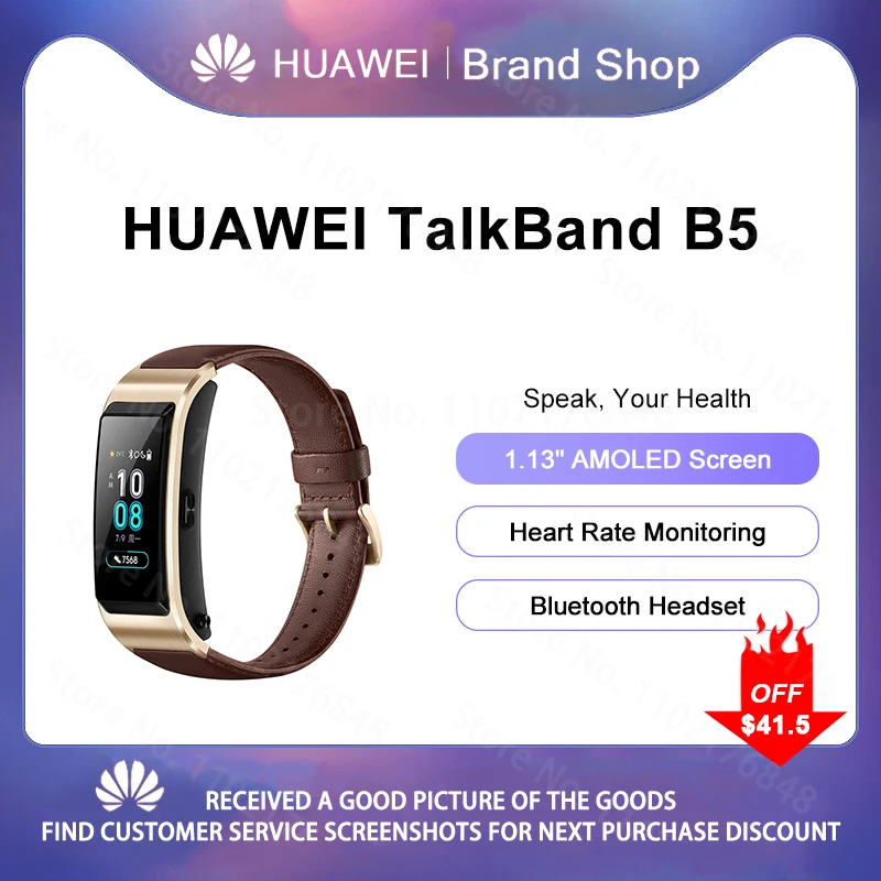 

Оригинальные смарт-браслеты Huawei Talkband B5, Bluetooth-гарнитура, умный Спортивный Браслет, фитнес-трекер для сна, мониторинг пульса