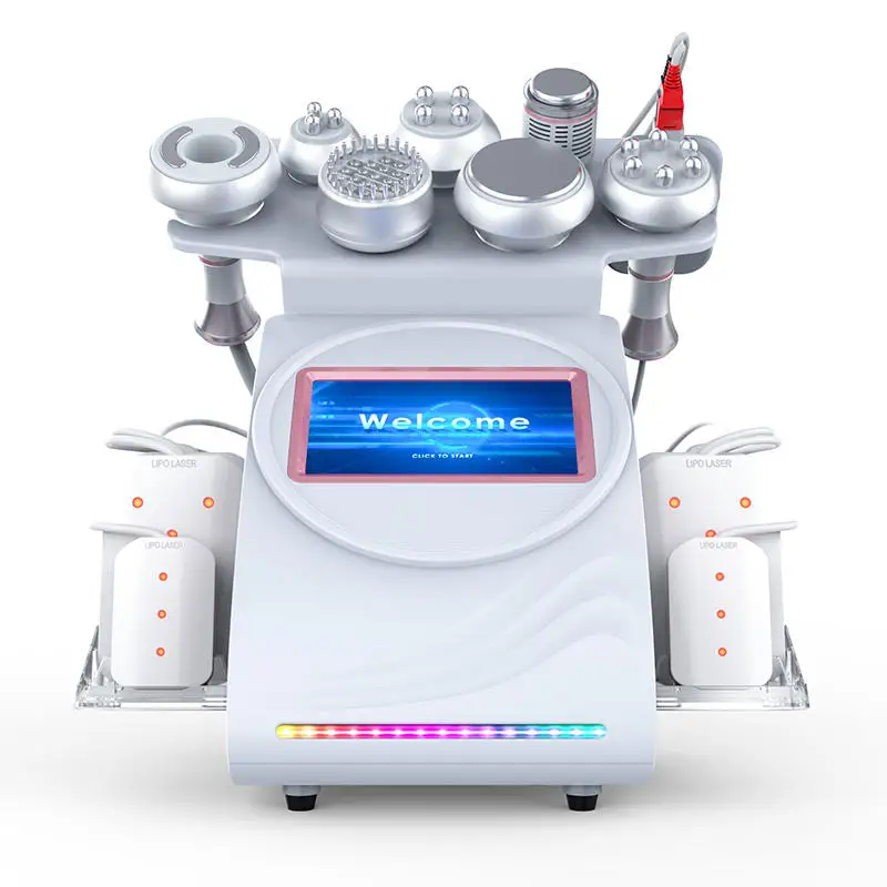 

Hot Sale 9 In 1 Vacuum Cavitation System Type And Weight Loss Radio Frequency Lipolaser Cavitation Rf Slimming Beauty Machine