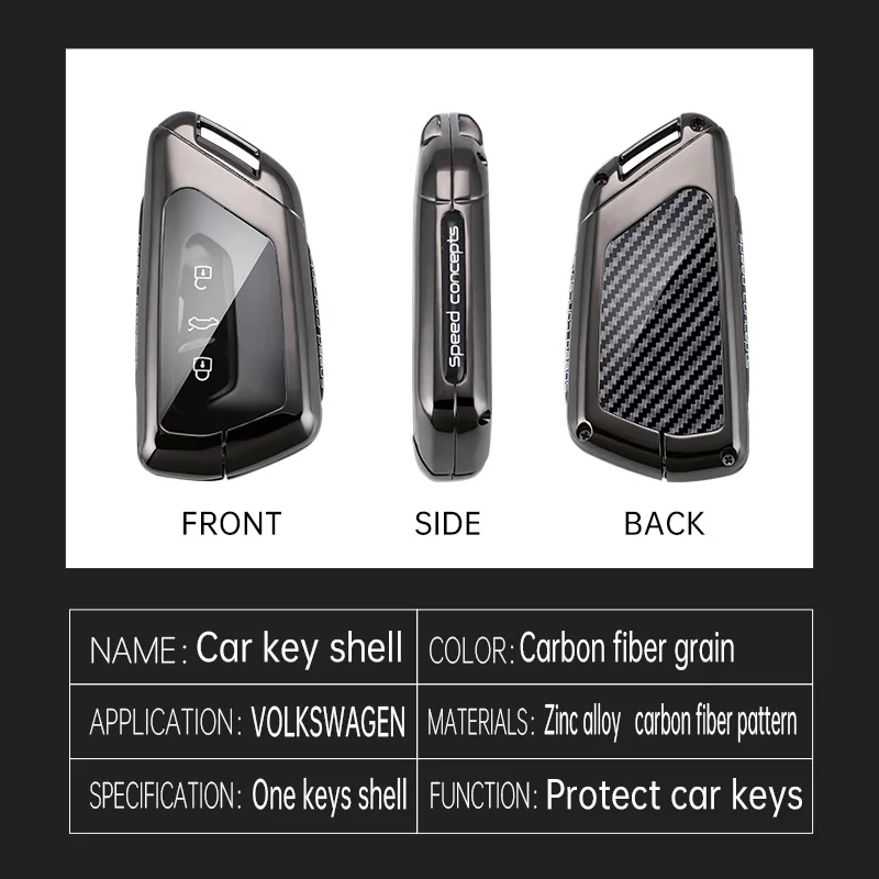 Фото Чехол для автомобильного ключа, подходит для Volkswagen Golf 8 MK8 ID.3 ID.4 Cupra Skoda Octavia A8 SEAT Leon MK4 2020 2021 Formentor Tarrac №3