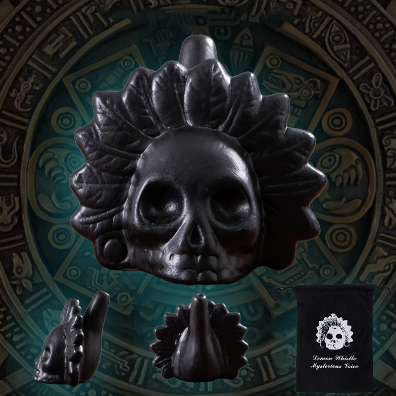 Новый настоящий кричащий ацтекский свисток смерти страшный Aztai реалистичный