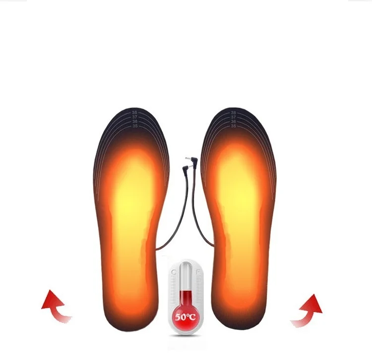 

USB plug-in electric heating insole warm foot pad can be plugged into charging treasure computer power socket can be washed and