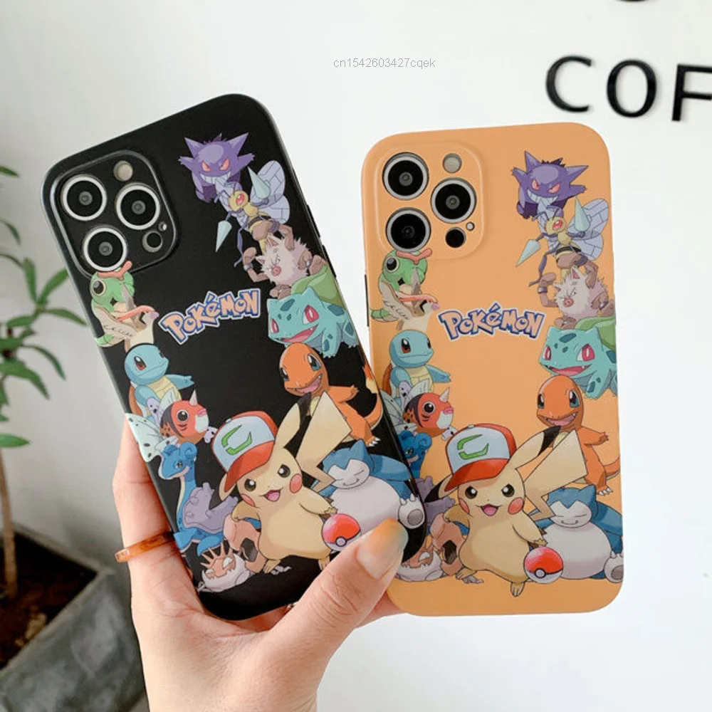 

Pokemon Kawaii Pikachu Cartoon Phone Case Shockproof Phone Cover For iPhone 13 12 11 Mini Pro Max X Xs Xr 7 8 Plus For Y2k Girl
