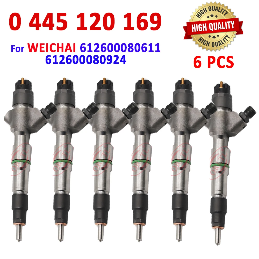 ORLTL НОВЫЙ 0445120169 Дизельный инжектор 0 445 120 169 для WEICHAI 612600080611 612600080924 Топливо 0986AD1006