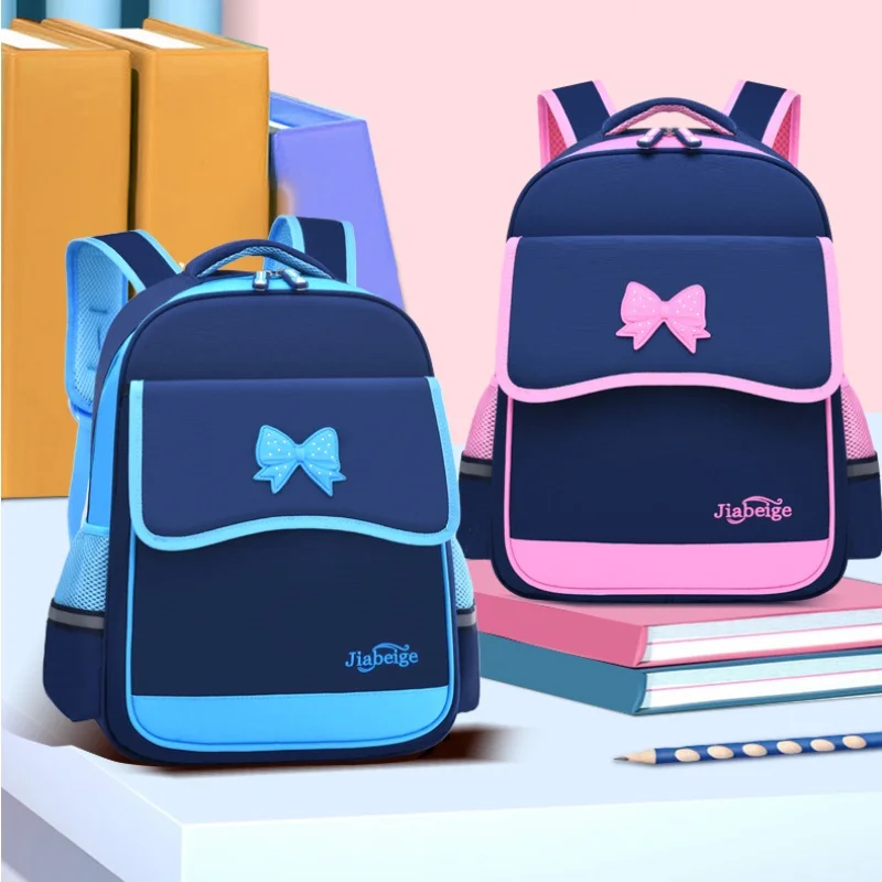 British Style Girl Primary School Student Bow Sweet Backpacks 2022 New Grade 1-6 Children Large Capacity Fashion Schoolbags Hot