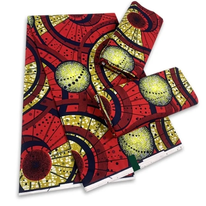 

High Quality Veritable African Real Wax Fabric 2023 Ankara Wax Fabric 100% Cotton Print Fabric Wax Prints Fabric Tissue Soft