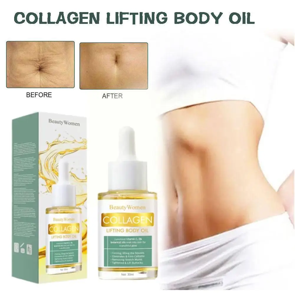 

Collagen Lifting Body Oil Enhancer Massage Firming Increase Care Lifting Women Oils Sexy Elasticity Essential Breast Skin K6U5