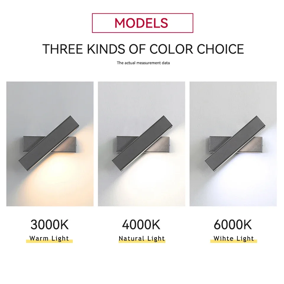 Настенная лампа в скандинавском стиле с выключателем простой комнатный