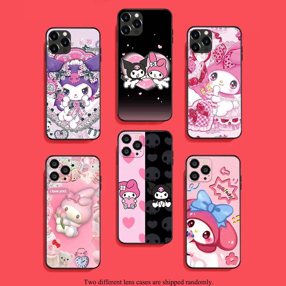 UK-72 My melody and Kuromi Soft чехол для VIVO Y3 Y3S Y15 Y17 Y19 Y5S Y20 Y81I V15 V20 V20i SE Y70 Y11 Y12 Pro