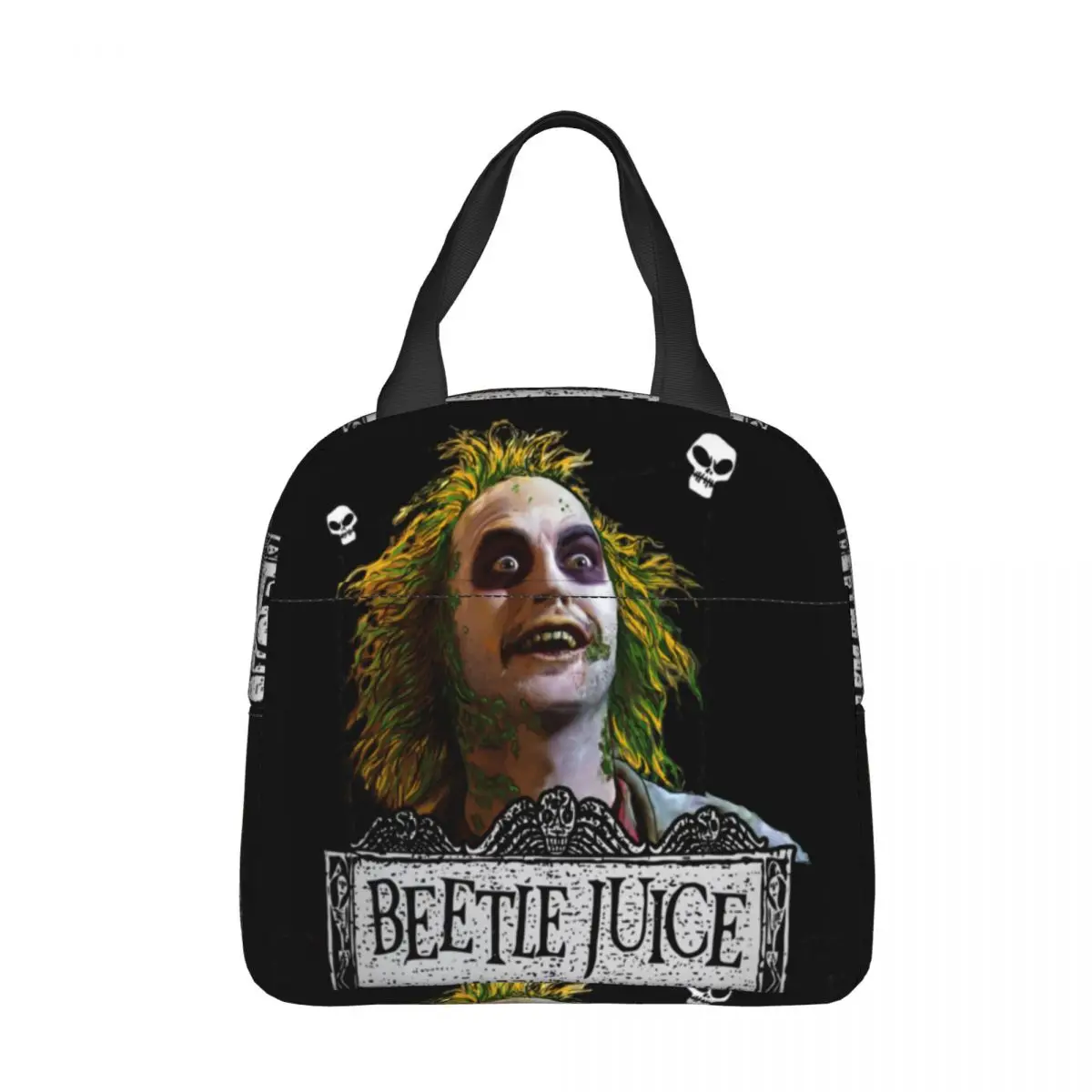 

Beetlejuice It's Showtime Insulated Lunch Bags Leakproof Reusable Thermal Bag Tote Lunch Box College Picnic Men Women