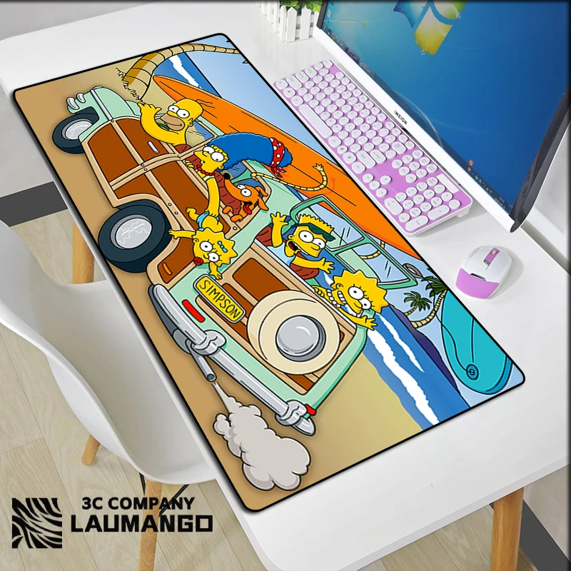 

Simpson-s Mouse Pad Anime Mousepad Gamer Computer Gaming Cabinet Keyboard Mats Pc Large Mat Carpet Desk Xxl Extended Accessories