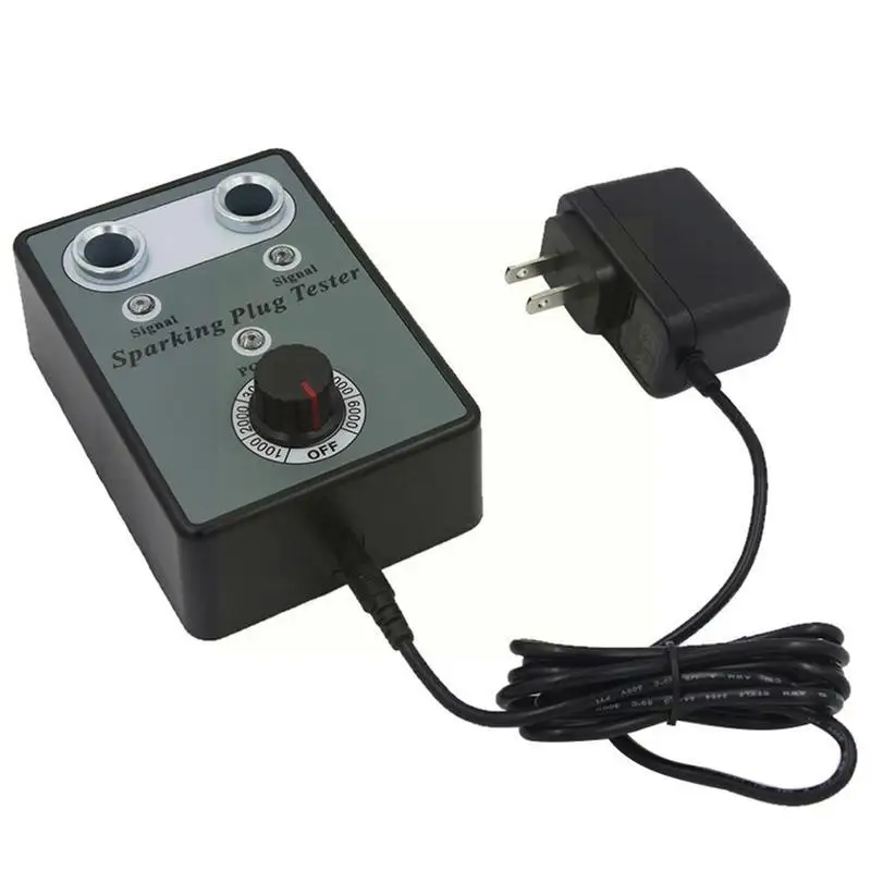 

12V Car Spark Plug Tester Analyze Ignition Parts Hole Test Plug Double-hole Sparks Plug Sparks Tester Adjustable R3S6