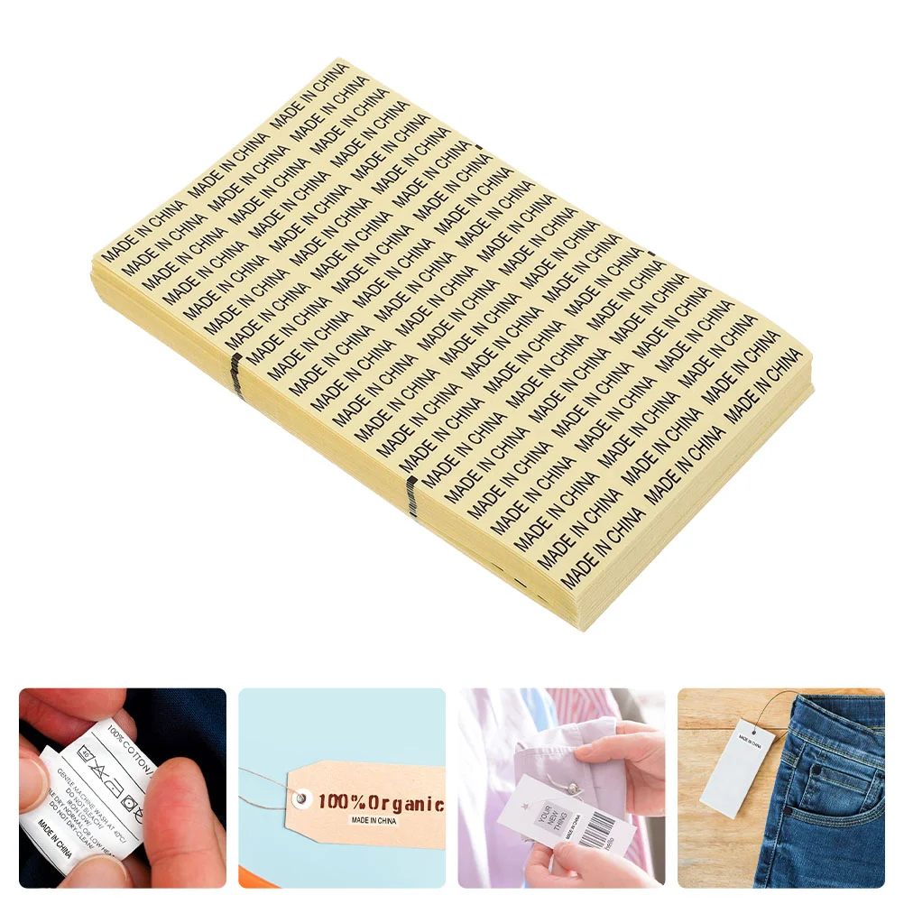 

Labels Stickers China Sticker Origin Self Adhesive Made Label Retail Imported Clothing Country Tag Package Apparel Box Roll