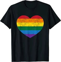 vintage distressed pride heart t shirt