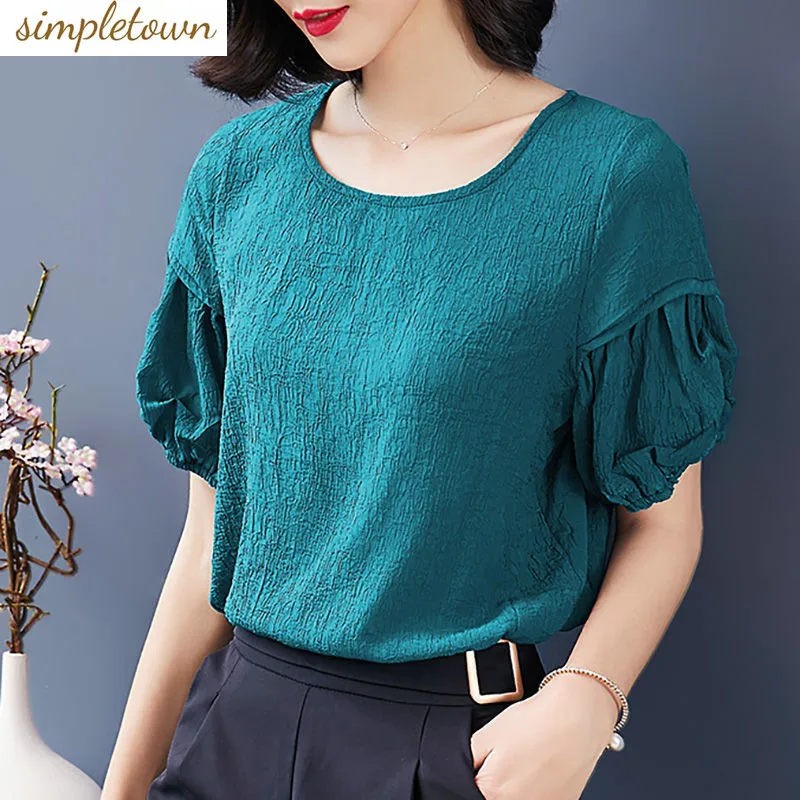 Ice Silk Short Sleeve Chiffon Shirt for Women 2023 Summer New Large Women's Loose and Slim Covering Belly T-shirt Top for Women