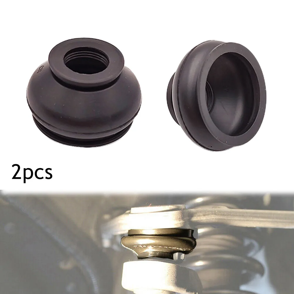 

2pcs Universal Rubber Dust Boot Covers And Ball Joint Boots Track Rod End Black Ball Joint Boot Minimizes Premature Wear Of Susp