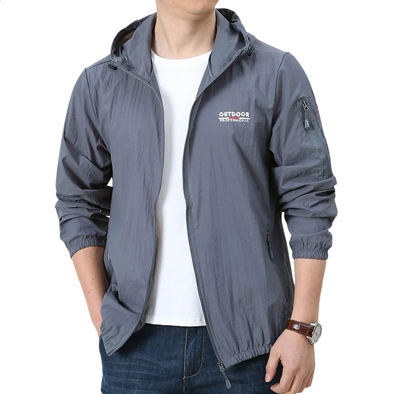

Men Sunscreen Jacket Light Breathable Wind Proof Fast Drying Outdoor Sports Rock Climbing Hiking Fishing Sunscreen Clothes Rion