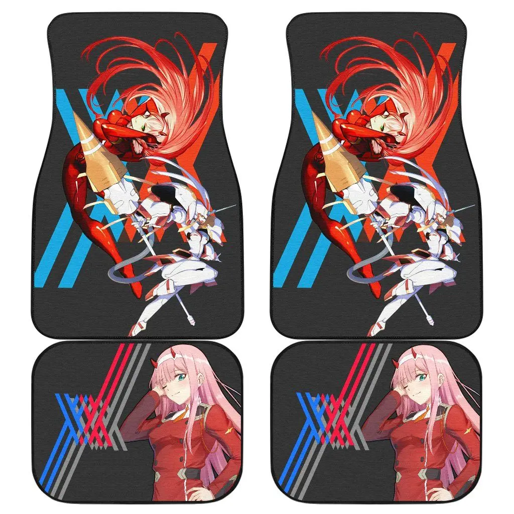 

Anime with Design Cute Darling in The franxx 4pcs All-Climate Rubber Floor Mats for Car SUV Van Truck Heavy Duty Ca