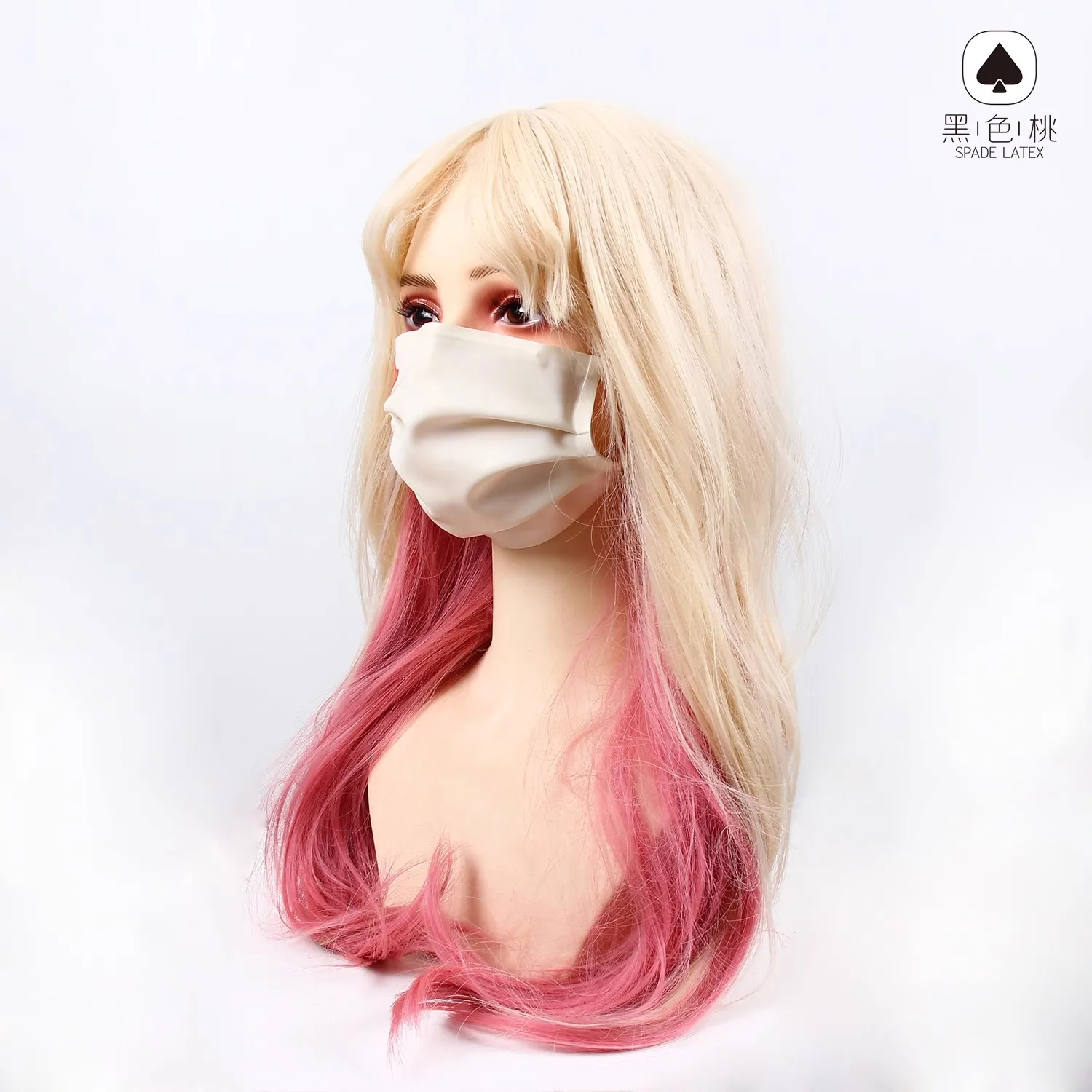 Аниме Черный Персик AD004 Косплей Индивидуальное Латексное Пальто Латексная Маска