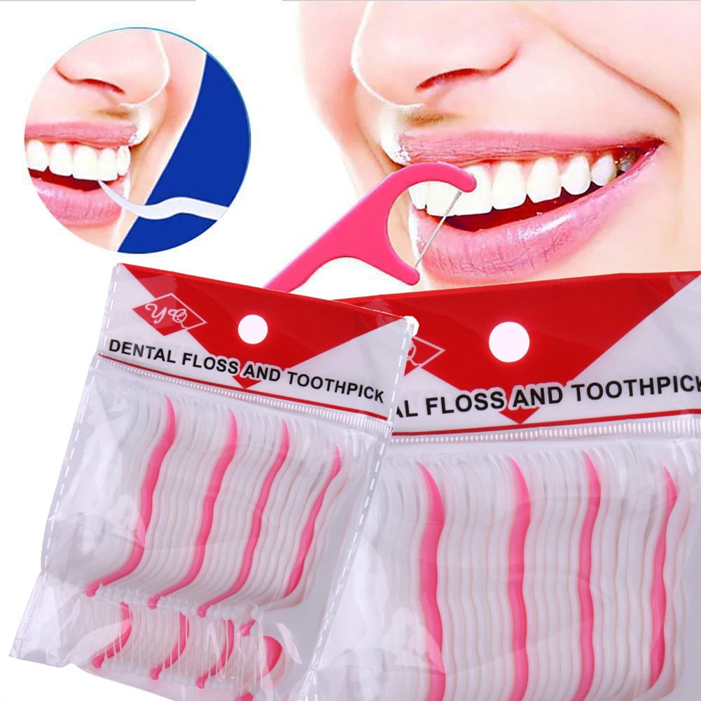

25/75/125pcs Dental Floss Flosser Picks Toothpicks Interdental Brush Teeth Stick Tooth Cleaning Dental Floss Pick Oral Care