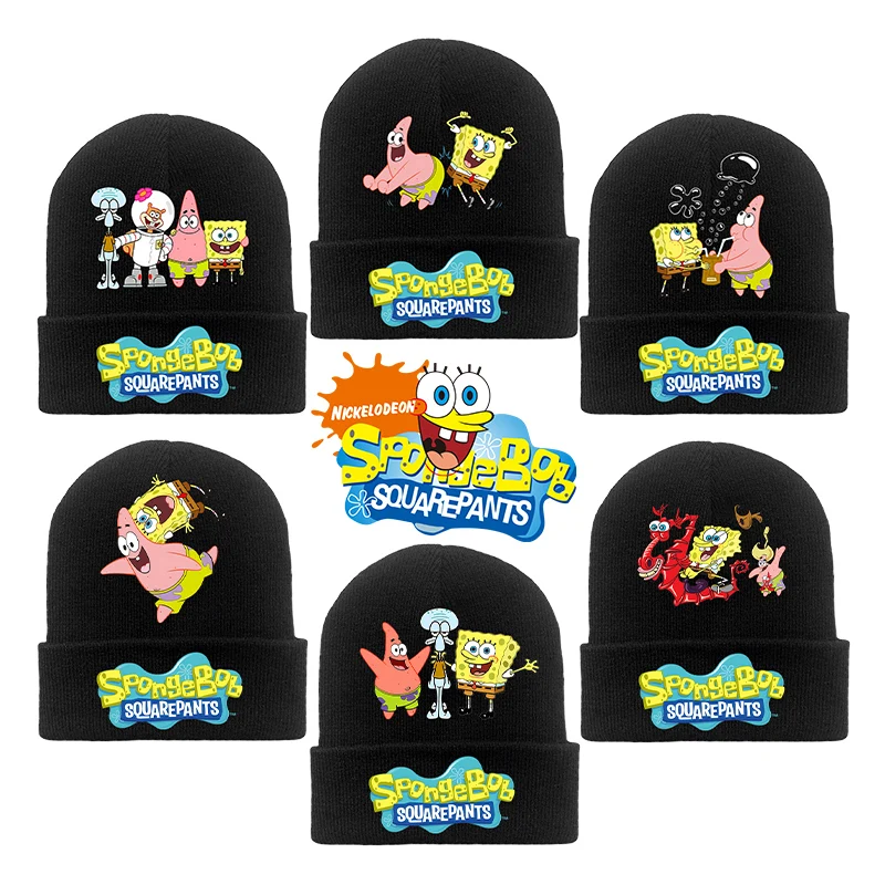 Вязаная шапка боб