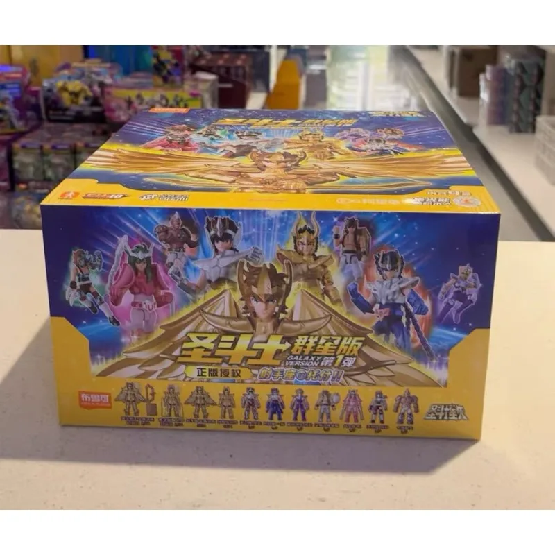 Фото Оригинальные Blokees Saint Seiya Galaxy V1V2V03, версия Стрелец Ширю Хёга Офюкус Шейна Водолей, фигурка, детские игрушки №2