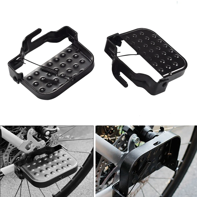 

2Pcs Bike Rear Pedals Folding Bike Pegs Footrest Steel Foot Peg For Bike Kid Bicycle Foot Plates Pedals Bike Pegs Bike RearPedal