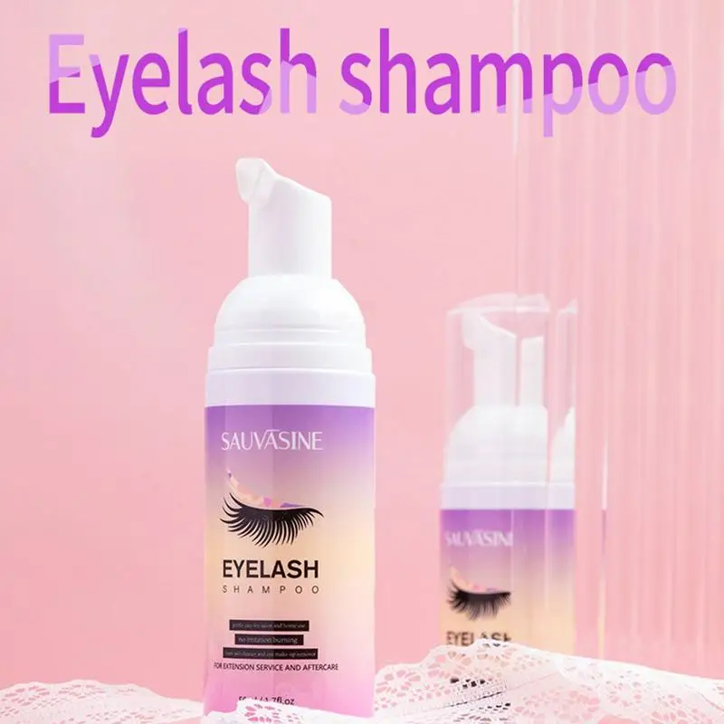 

50 мл набор шампуня для удаления ресниц пена для ресниц очищающее средство для ресниц шампунь с насосом для ресниц дизайн без стимуляции макияж