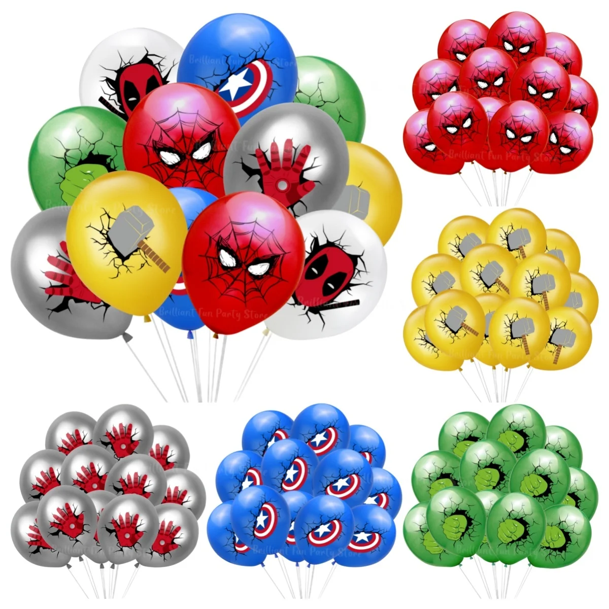 Marvel Мстители украшения на день рождения супергерой Человек-паук Железный