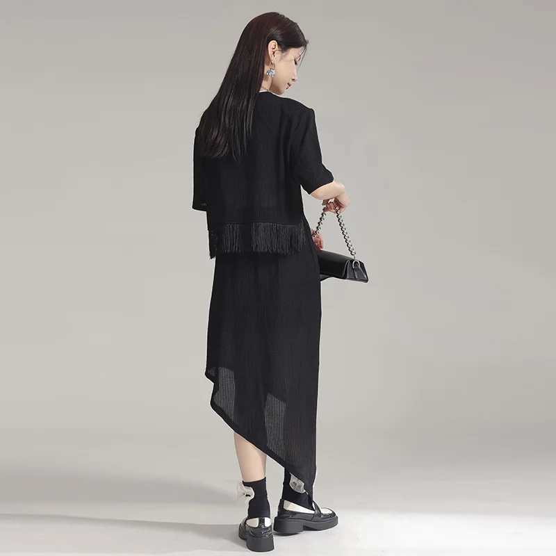 Летний Лидер продаж классическая женская футболка с коротким рукавом и бахромой