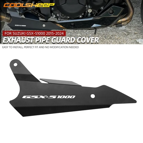 Для Suzuki GSX-S1000 GSX-S1000F GSXS1000 2015-2024 аксессуары для мотоциклов, защитная крышка для выхлопной трубы, защита для гриля, тепловой экран