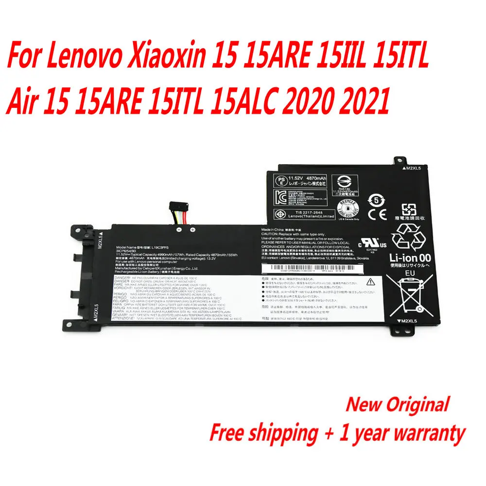НОВЫЙ аккумулятор L19C3PF5 L19D3PF3 L19C3PF4 L19M3PF6 для Lenovo Xiaoxin 15 15ARE 15IIL 15ITL Air 15ALC 2020 2021