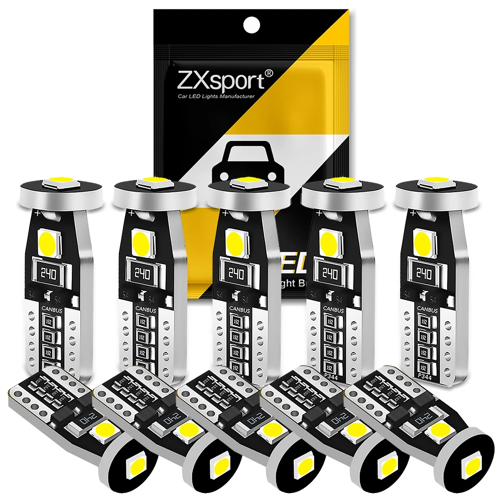 

Светодиодные огни T10 Canbus, автомобильные номерные знаки, паркосветодиодный чные огни W5W 3030SMD LED s, Автомобильный интерьер, купольная лампа для ...