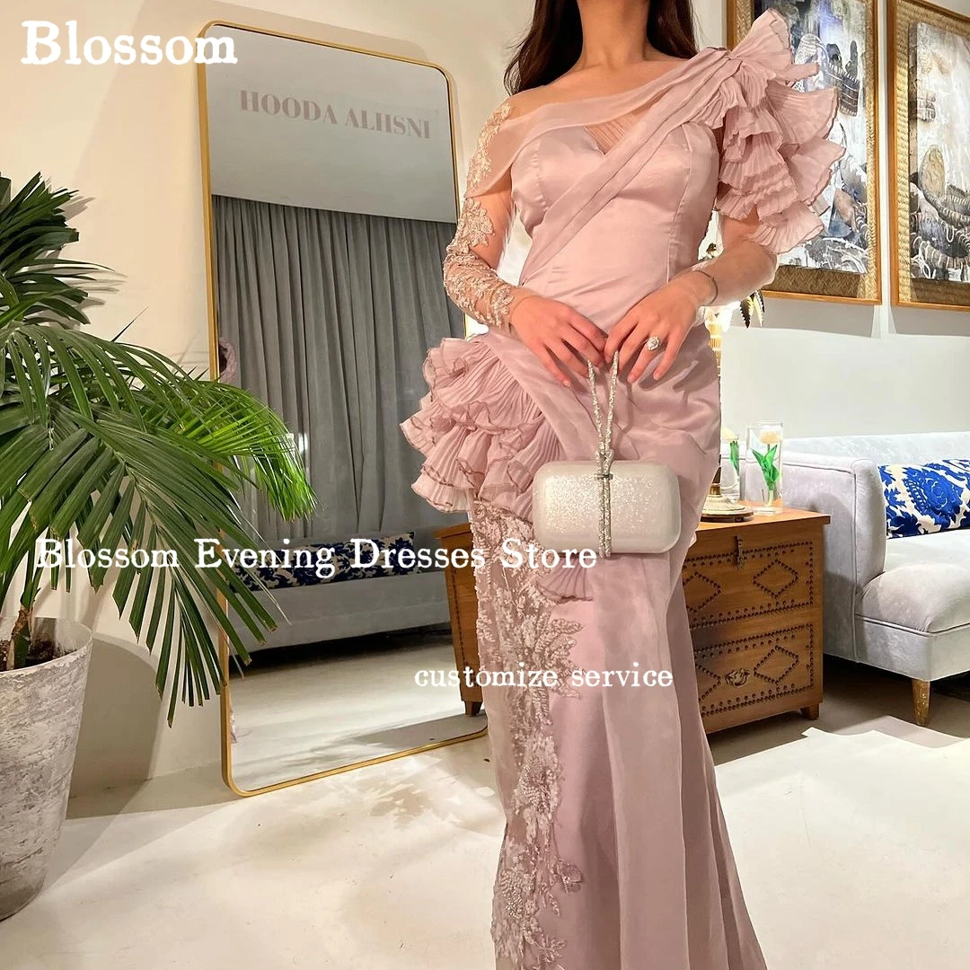 Роскошные вечерние платья с длинными рукавами блестками и бусинами аппликация в